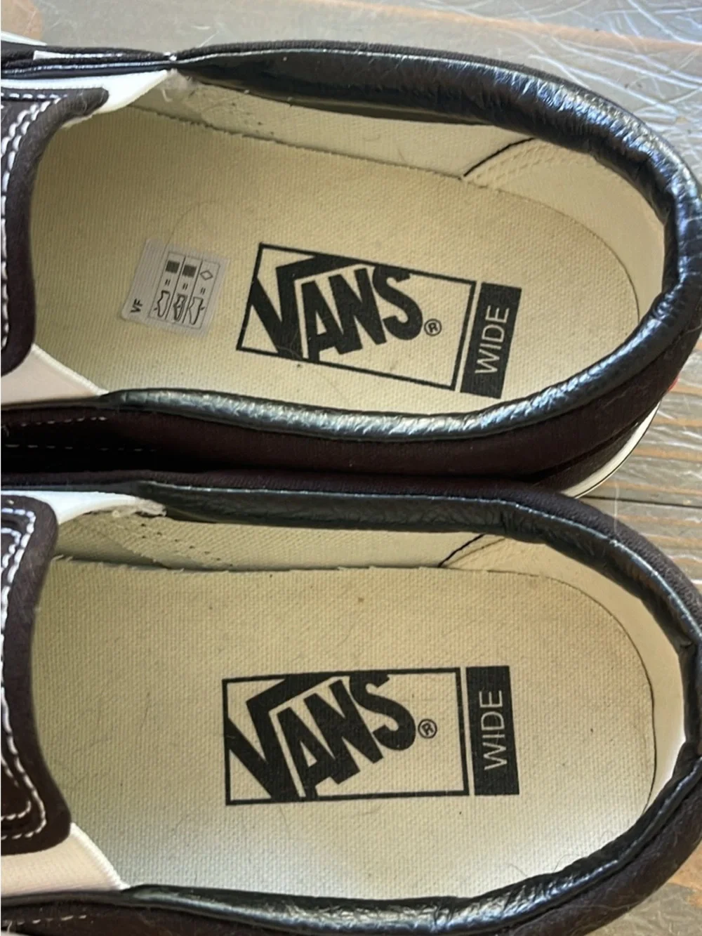 Vans Black Slip-On Canvas Athletic Shoes